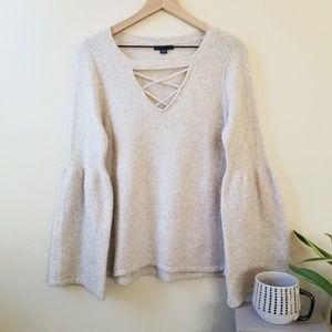 American Eagle Outfitters bell sleeved sweater